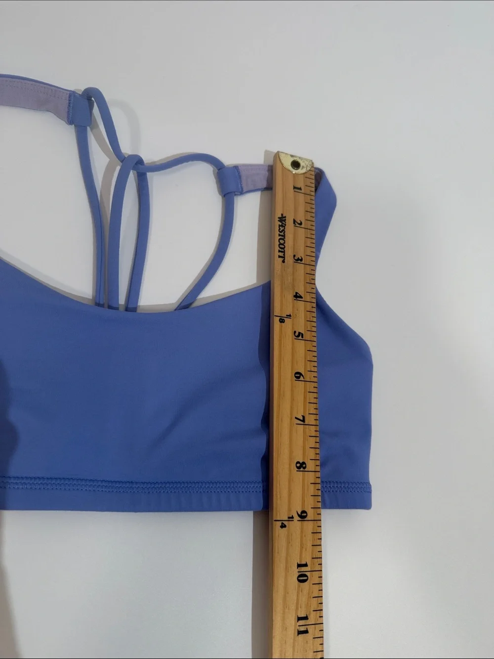 Lululemon Sports Bra Size 4 Blue Color Light Support